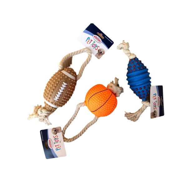 6486 Παιχνίδια mix μπάλες με σχοινί.