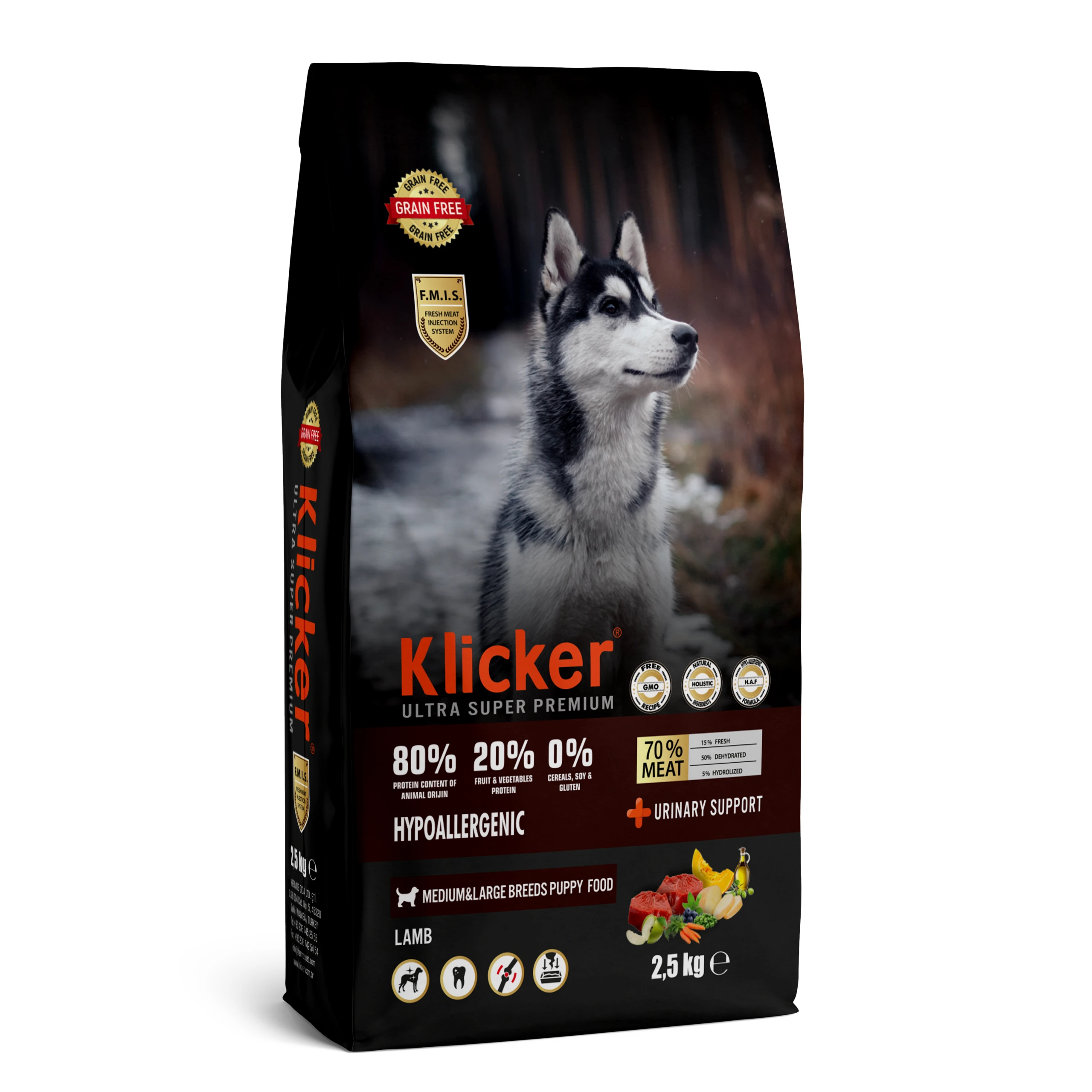 KLICKER MEDIUM LARGE PUPPY 25KG KLICKER MEDIUM LARGE PUPPY 25KG